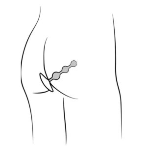 Romp-Flexibler Analperlenverstärker aus Silikon 12,5 cm Lila · Sextoys (Bild 9)
