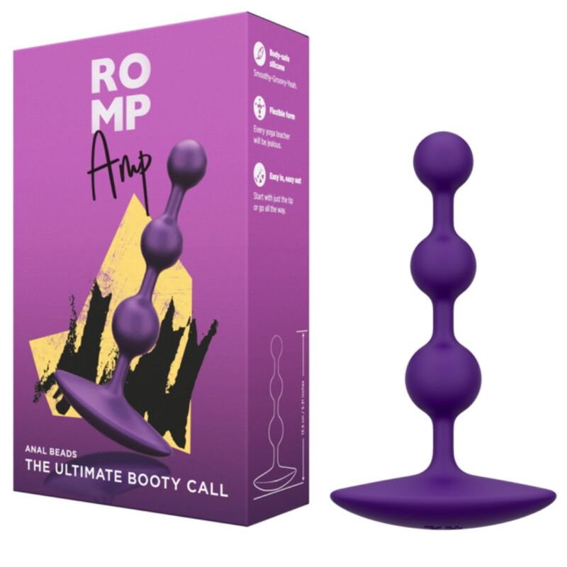 Romp-Flexibler Analperlenverstärker aus Silikon 12,5 cm Lila · Sextoys (Bild 6)
