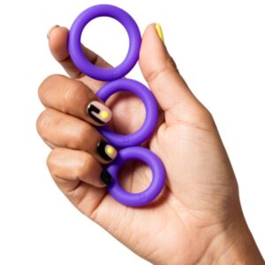 Romp-Remix Trio Set von 3 Ringe aus Silikon Lila-Waterproof · Sextoys (Bild 3)