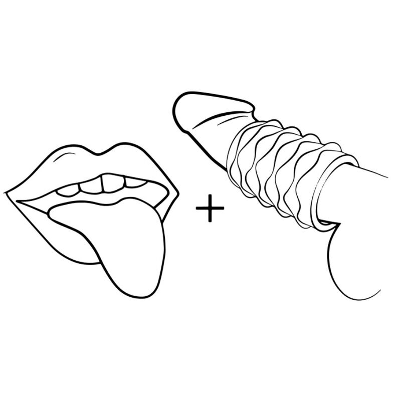 Romp-Mosh Masturbator Männlich Transparent mit Penishülle Reversibile · Sextoys (Bild 8)
