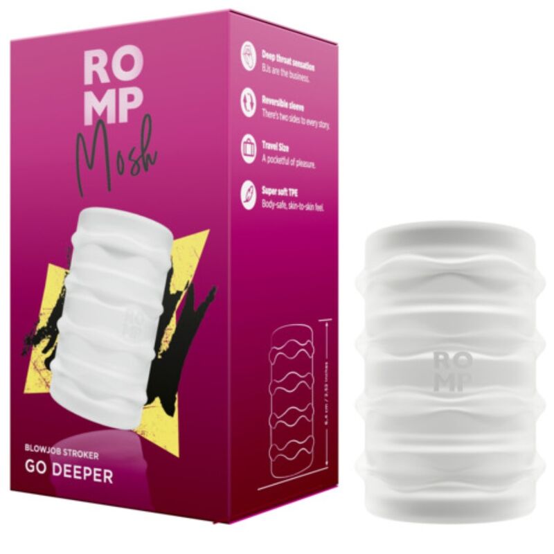 Romp-Mosh Masturbator Männlich Transparent mit Penishülle Reversibile · Sextoys (Bild 3)