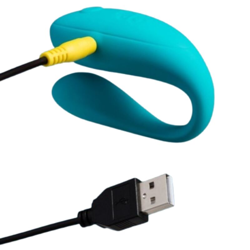Romp-Joint Vibrator für Paar Türkis-Silikon, 3 Geschwindigkeiten · Vibratoren (Bild 5)