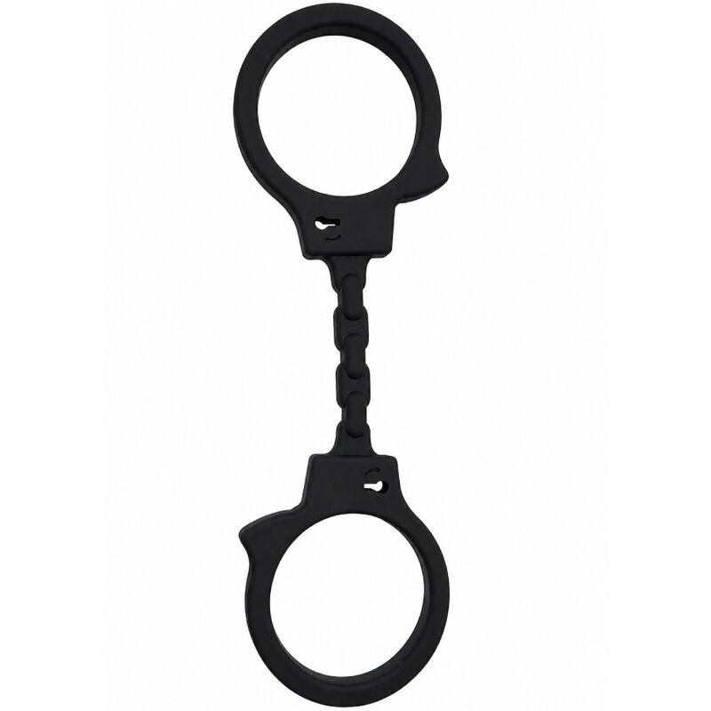 Diablo Picante-Handschellen in Silikon Schwarz-Waterproof · Bondage & Handschellen