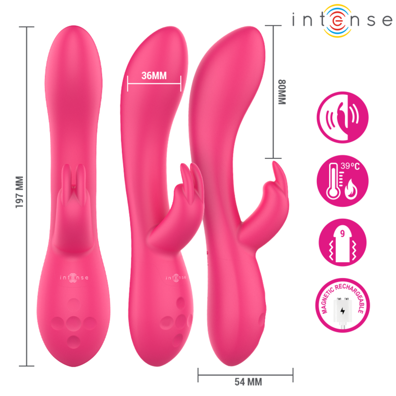 Intense High Tech-Tammy Rabbit Stimulator mit Heizung-Silikon · Vibratoren (Bild 7)