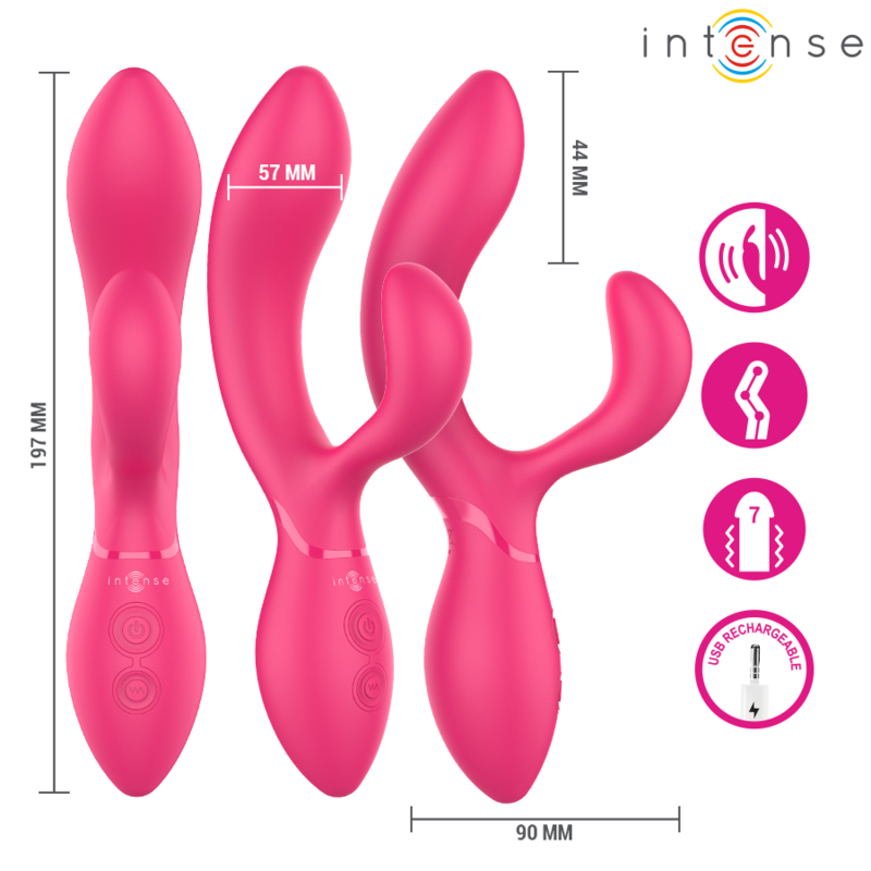 Intense High Tech-Charly Stimulator Vibrator Articolato-Silikon · Vibratoren (Bild 3)