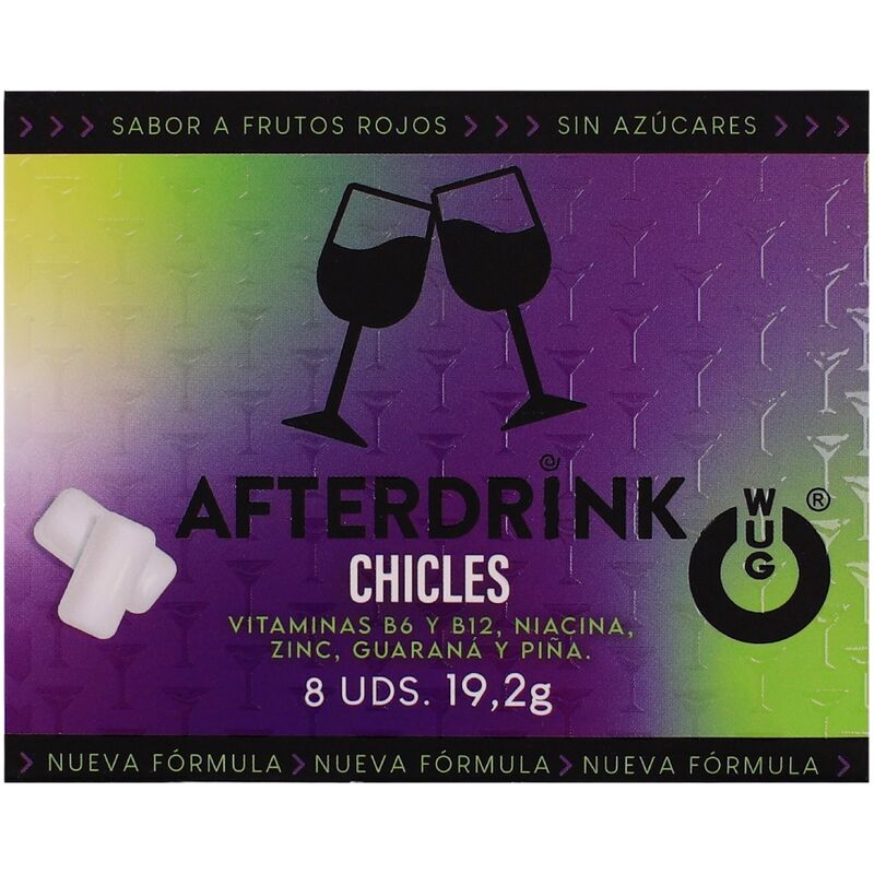Wug Gum-After Drink Funktionskaugummi Energie-Erholung nach