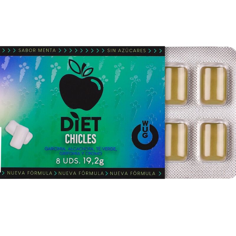 Wug Gum-WUG Diet Gum Funktional Ohne Zucker, Menta Geschmack · Nahrungsergänzungsmittel (Bild 2)