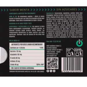 Wug Gum-WUG Diet Gum Funktional Ohne Zucker, Menta Geschmack · Nahrungsergänzungsmittel (Bild 3)
