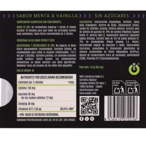Wug Gum-On Funktionaler Gummi mit Koffein und Guarana, Menta-Geschmack · Nahrungsergänzungsmittel (Bild 4)