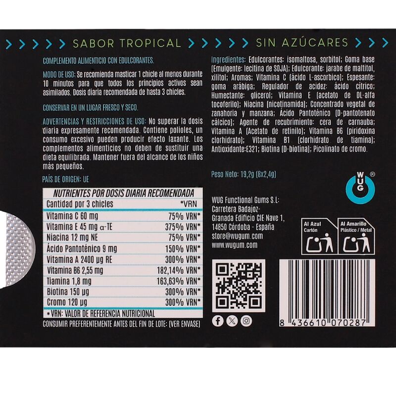 Wug Gum-Multivitamin Aroma · Nahrungsergänzungsmittel (Bild 3)