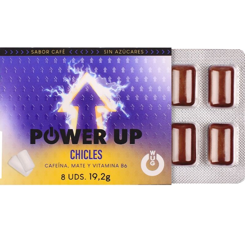 Wug Gum-WUG Power Up Funktionsgummi mit Koffein und matt, Aroma · Nahrungsergänzungsmittel (Bild 2)