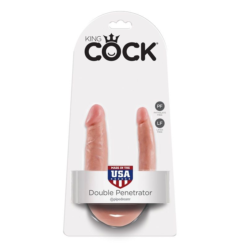 King Cock-Dildo Doppelpenetration 12.7 cm Natural-Waterproof · Sextoys (Bild 4)