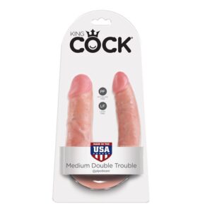 King Cock-Dildo Doppelpenetration 13.9 cm Natural-Waterproof · Sextoys (Bild 4)