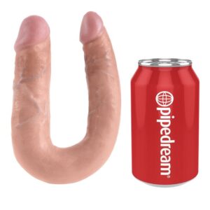 King Cock-Doppelpenetrations-Dildo 13.9 cm Natur-Wasserdicht