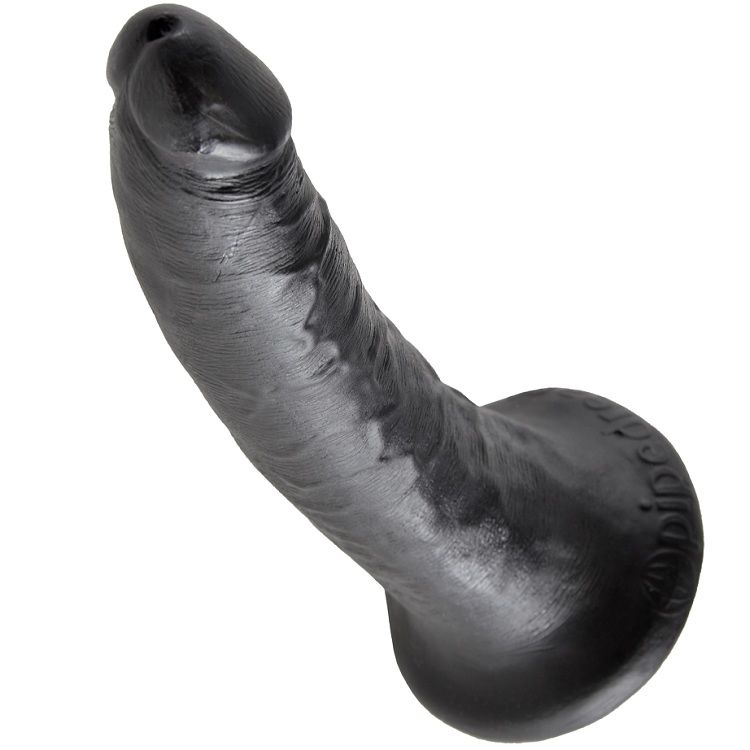 King Cock-17.8 cm Schwarz-Waterproof, Saugnapf · Strap-on & Harness (Bild 2)