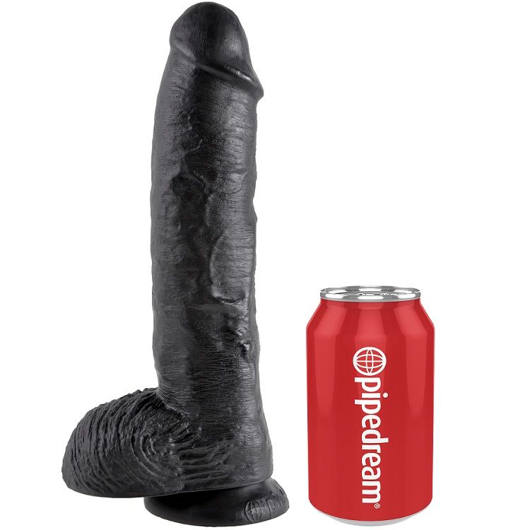 King Cock-Dildo Realistisch Schwarz 26.5 cm-Saugnapf · Strap-on & Harness