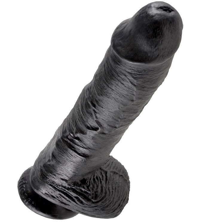 King Cock-Dildo Realistisch Schwarz 26.5 cm-Saugnapf · Strap-on & Harness (Bild 3)