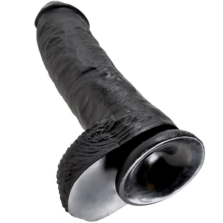 King Cock-Dildo Realistisch Schwarz 26.5 cm-Saugnapf · Strap-on & Harness (Bild 4)
