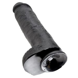 King Cock-11 Inch Dildo Realistisch Schwarz 28 cm-Saugnapf · Strap-on & Harness (Bild 2)