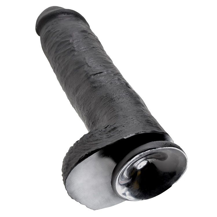 King Cock-11 Inch Dildo Realistisch Schwarz 28 cm-Saugnapf · Strap-on & Harness (Bild 2)
