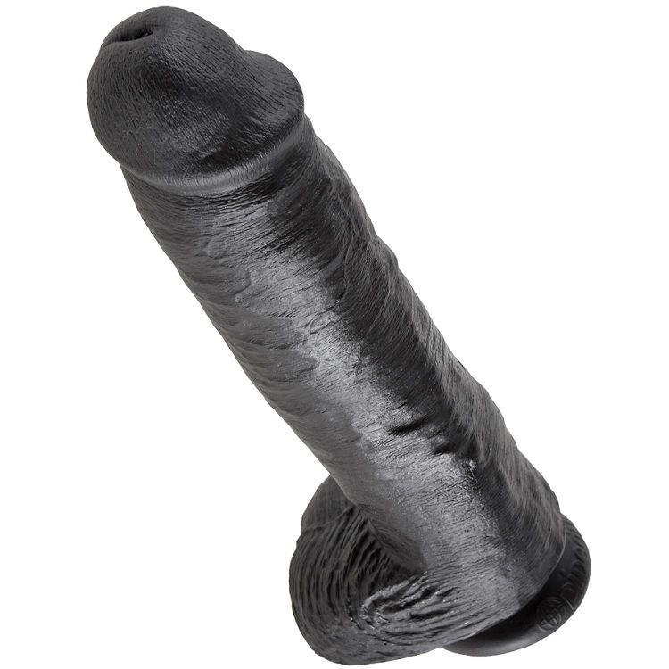 King Cock-11 Inch Dildo Realistisch Schwarz 28 cm-Saugnapf · Strap-on & Harness (Bild 5)