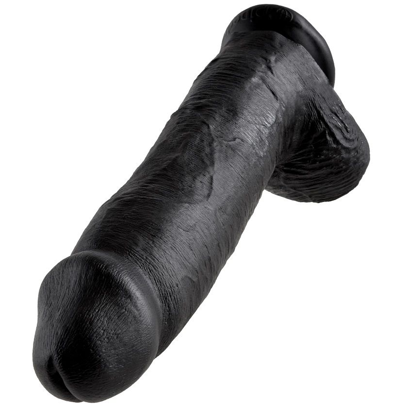 King Cock-12 Realistischer Penis Schwarz 30.48 cm-Saugnapf · Strap-on & Harness (Bild 5)