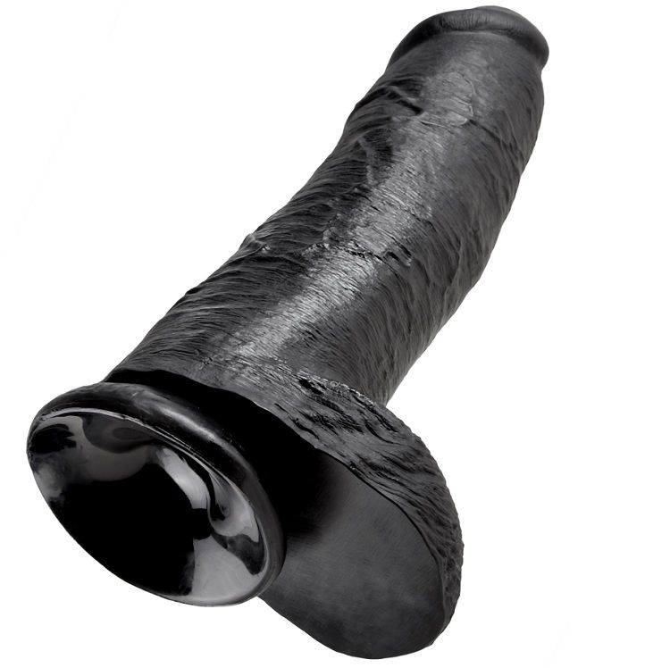 King Cock-12 Realistischer Penis Schwarz 30.48 cm-Saugnapf · Strap-on & Harness (Bild 3)