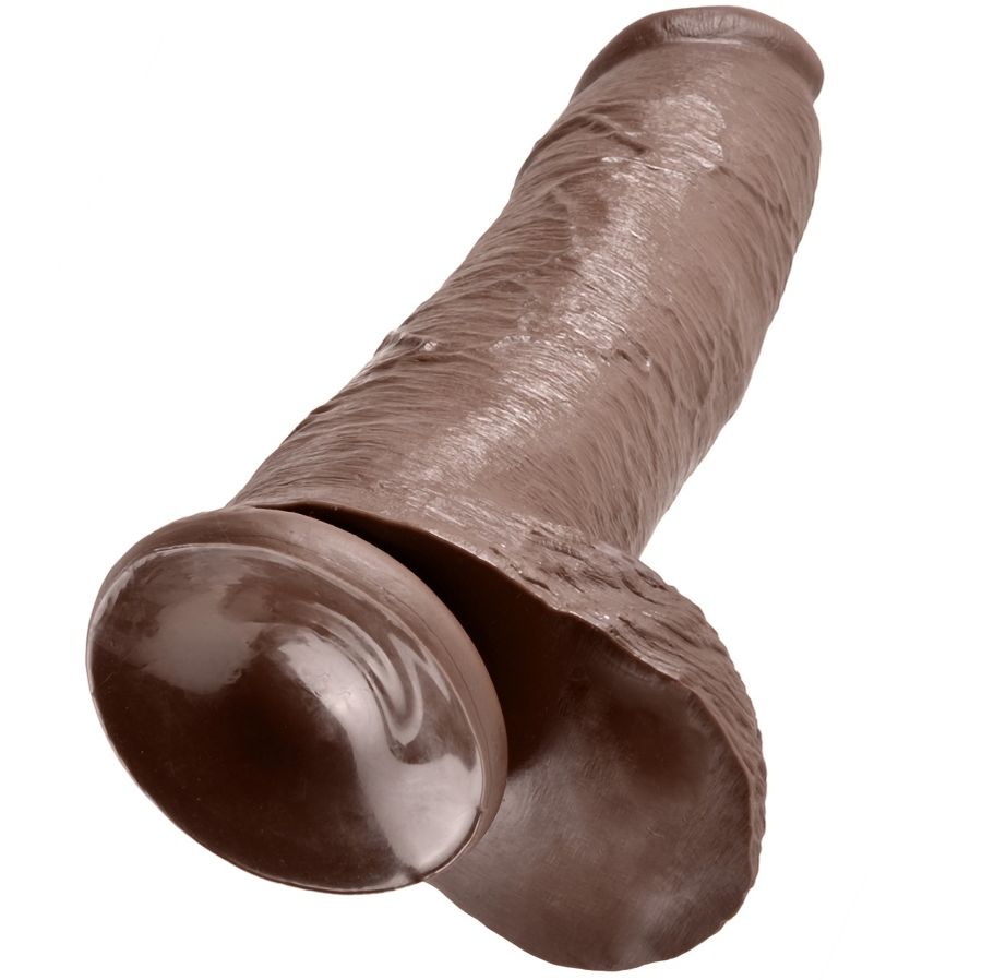 King Cock-30.48 cm (12″) Dildo Realistisch Braun-Saugnapf · Strap-on & Harness (Bild 4)