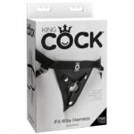 King Cock-Harness einstellbar aus PVC · Strap-on & Harness