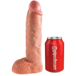 King Cock-Strap-on mit Dildo Nackt 25.5 cm und Hosenträger, Farbe Fleisch · Strap-on & Harness (Bild 3)