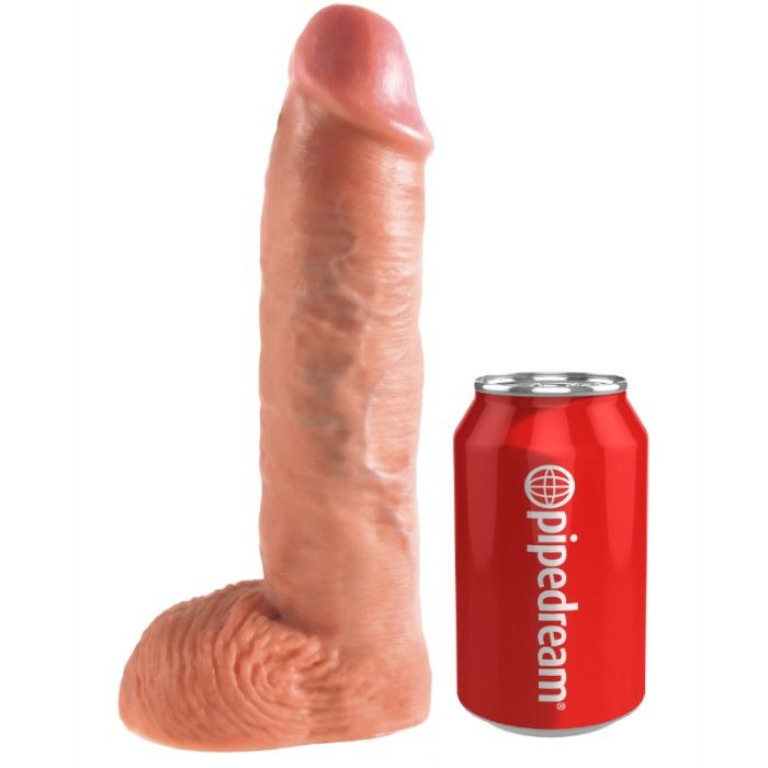 King Cock-Strap-on mit Dildo Nackt 25.5 cm und Hosenträger, Farbe Fleisch · Strap-on & Harness (Bild 3)