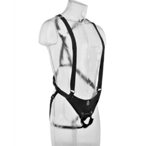 King Cock-Strap-on mit Dildo Nackt 25.5 cm und Hosenträger, Farbe Fleisch · Strap-on & Harness (Bild 4)