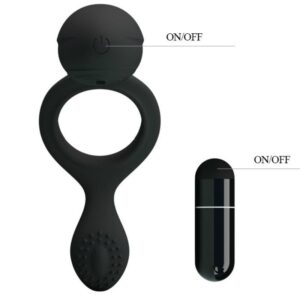 For Him-Ethel Ring Vibrator mit Stimulator-Silikon · Sextoys (Bild 7)