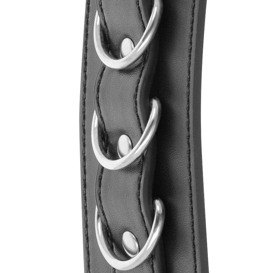 Darkness Bondage-Handschellen Schwarz-PVC · Sextoys (Bild 4)