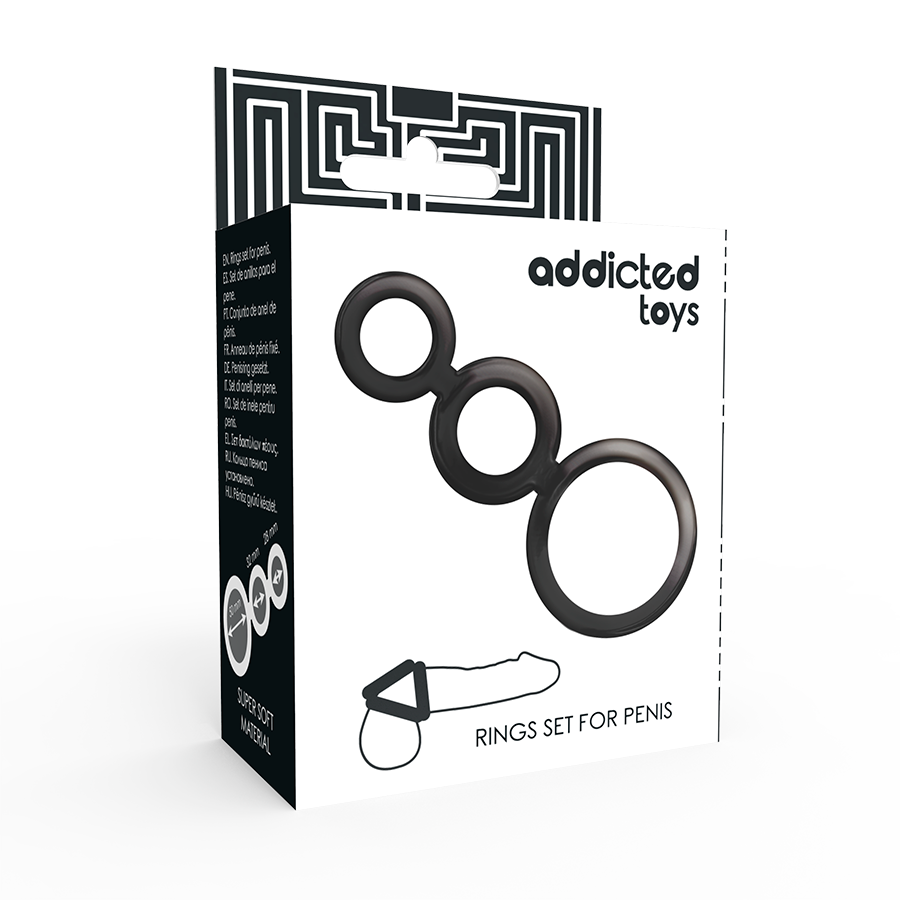 Addicted Toys-Penisring-Set – Smoked · Sextoys (Bild 2)