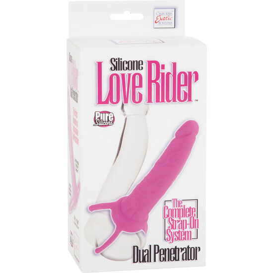 Calexotics-Rosa-Silikon-Doppelpenetrator · Strap-on & Harness (Bild 2)