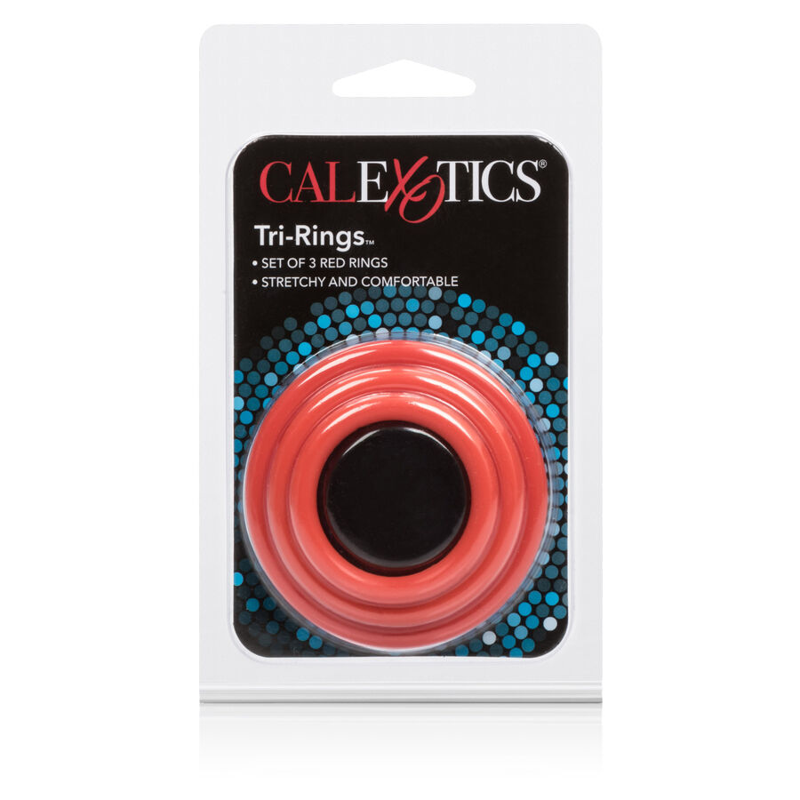 Calexotics-Tri-rings Set Rot-Silikon · Penisringe & -hüllen (Bild 4)