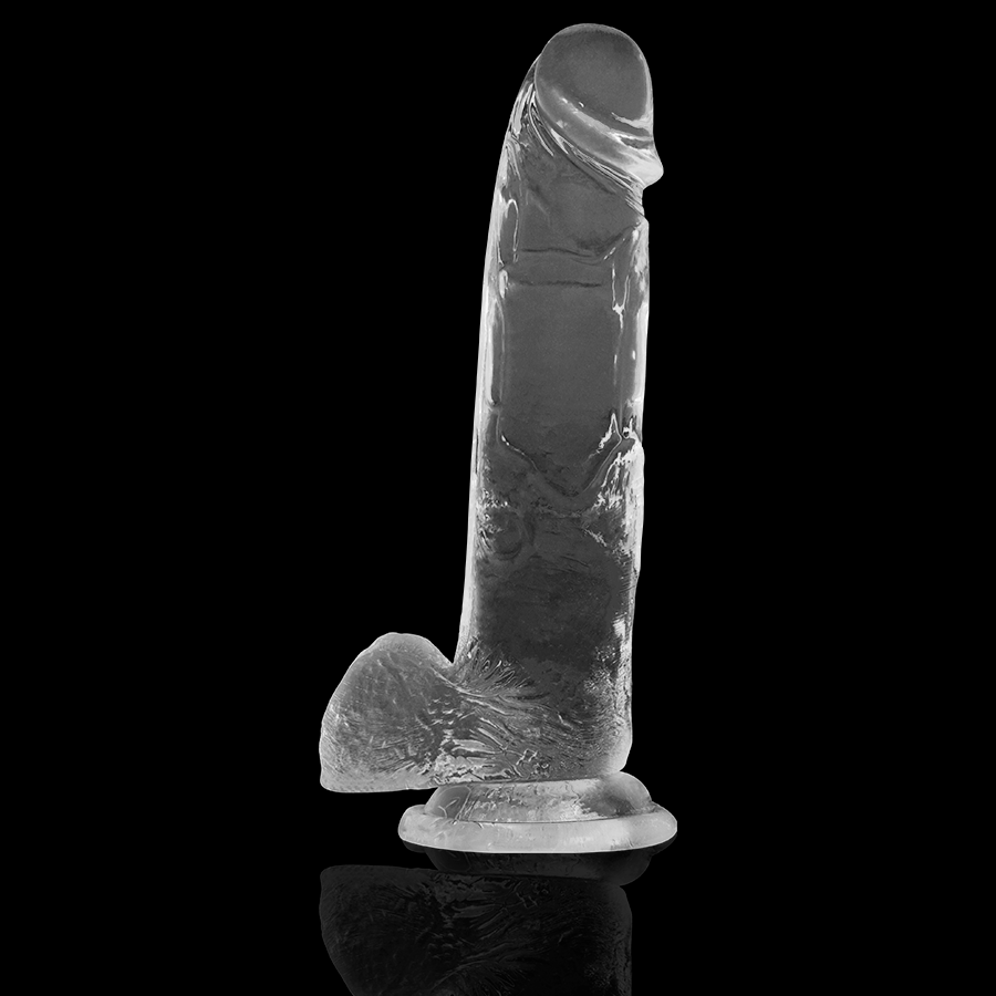 X Ray-Dildo Transparent mit Hoden 22 cm -o- 4.6 cm-Jelly · Strap-on & Harness (Bild 5)