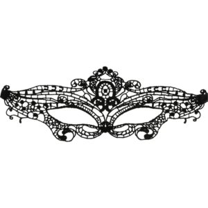 Coquette Accessories-Maske Pizzo Schwarz · Sexy Damen-Dessous (Bild 2)