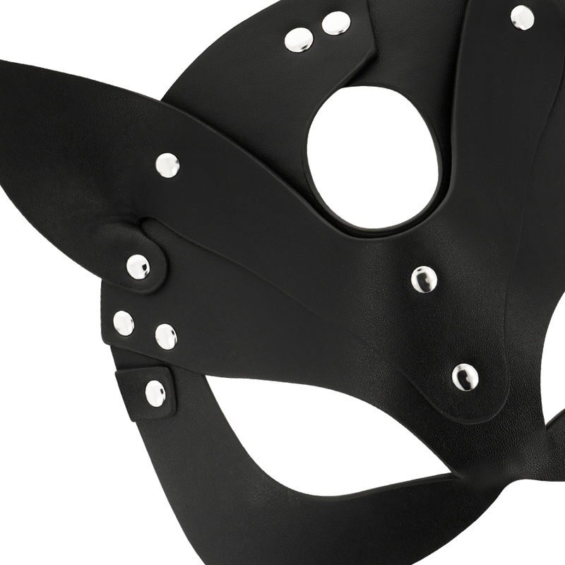 Coquette Accessories-Maske aus veganem Leder mit Kaninchenohren · Sexy Damen-Dessous (Bild 2)