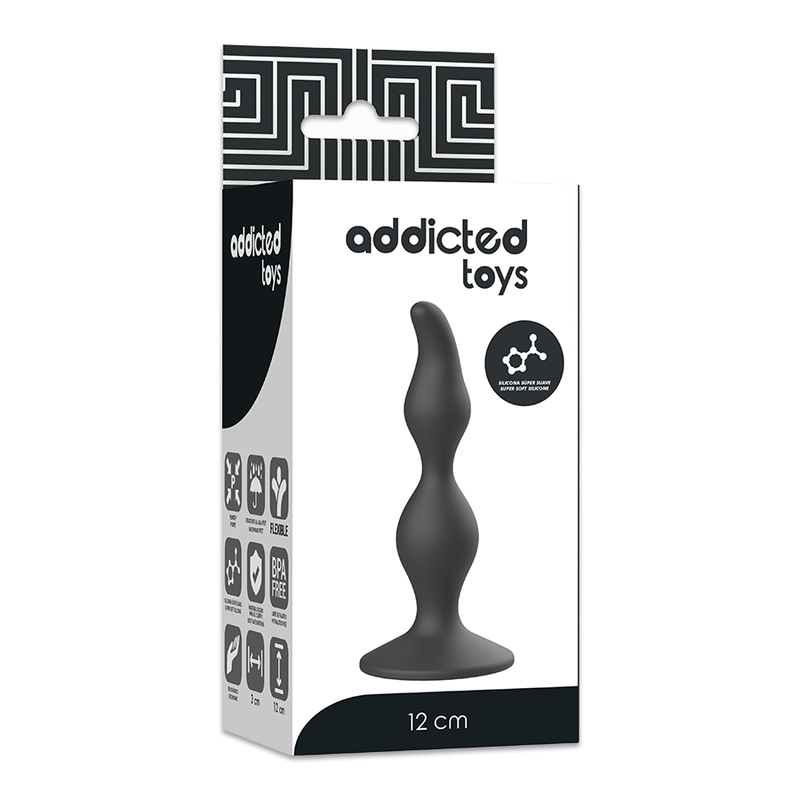 Addicted Toys-Analplug Sexuelle 12 cm Schwarz-Silikon · Sextoys (Bild 2)