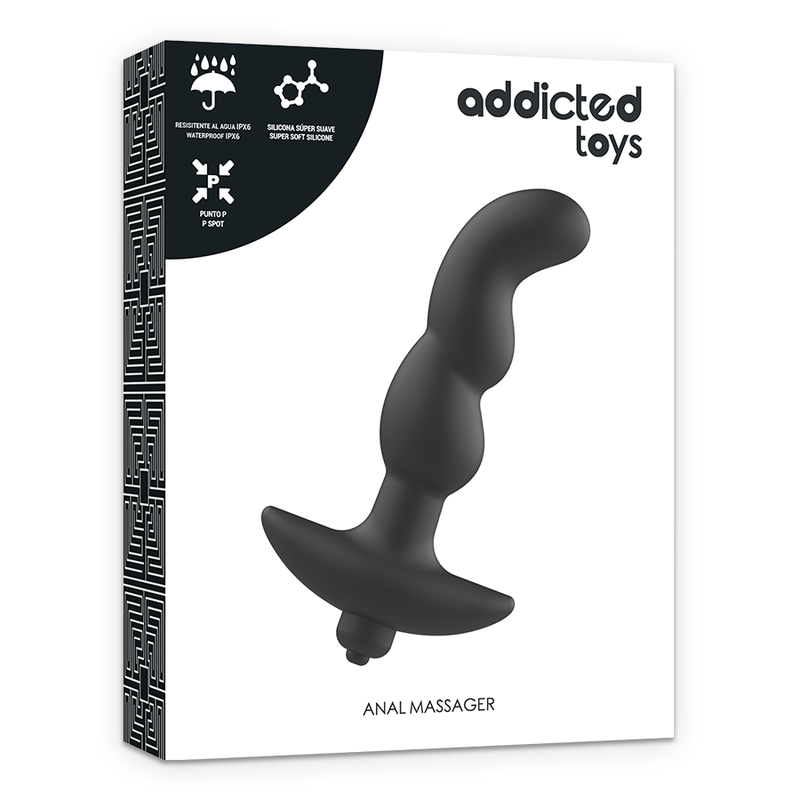Addicted Toys-Anal-Schwingungsmassage Schwarz Modell 2-Silikon · Sextoys (Bild 3)