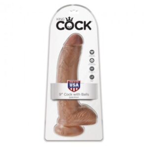 Realistisches Dildo King Cock mit Hoden und Saugnapf 22,8 cm · Sextoys (Bild 2)