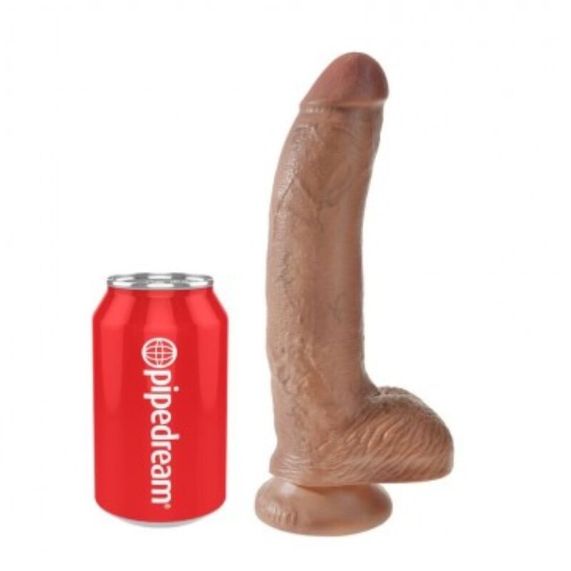 Realistisches Dildo King Cock mit Hoden und Saugnapf 22,8 cm · Sextoys