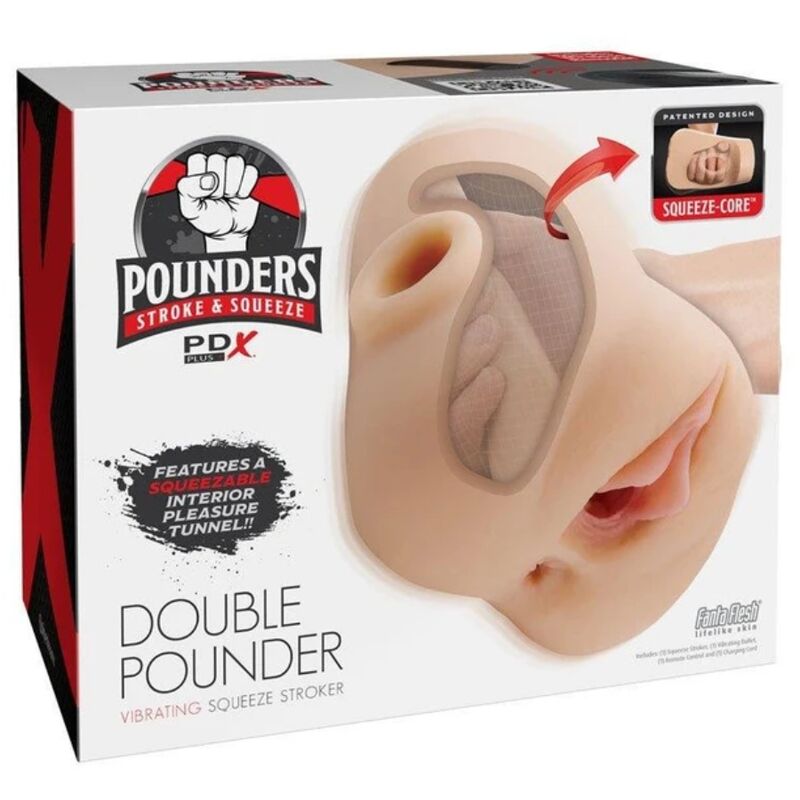 Pdx Plus+-Doppelwaage Squeeze Stroker Light 20.5 CM · Sextoys