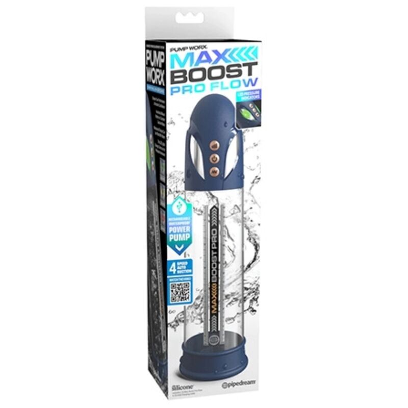 Pump Worx-Max Boost Pro Flow Blue Vacuum Pump 30,5 cm – Wiederaufladbar · Sextoys (Bild 3)