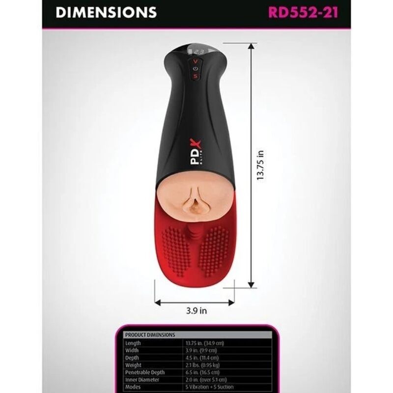 Pdx Elite-Fuck-O-Matic Pro XL Masturbator Automatisch 42 cm · Sextoys (Bild 6)