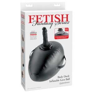 Fetish Fantasy Series-Body Dock Aufblasbarer Sitz mit Dildo Schwarz