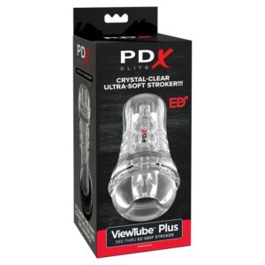 Pdx Elite-ViewTube Plus See-Thru EZ-Grip Transparenter Stroker 21 cm