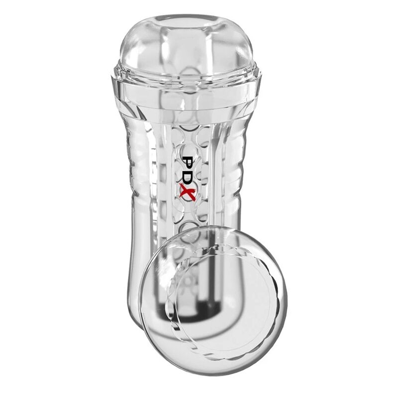 Pdx Elite-ViewTube Plus See-Thru EZ-Grip Transparent Stroker 21 cm · Sextoys (Bild 4)